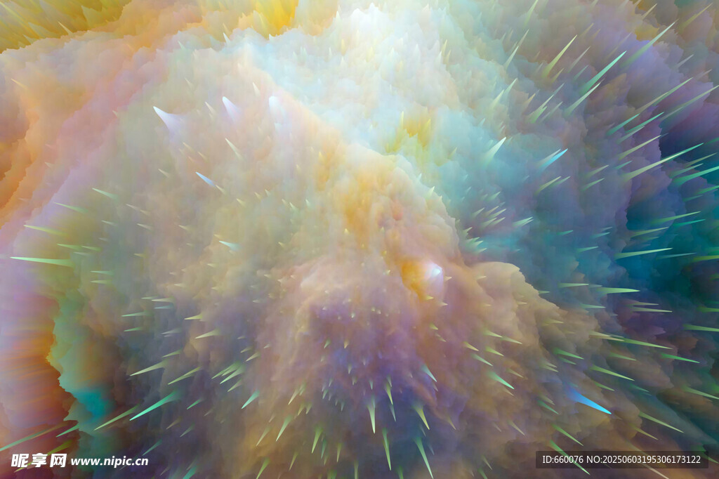 夢幻絢麗的宇宙星云景象