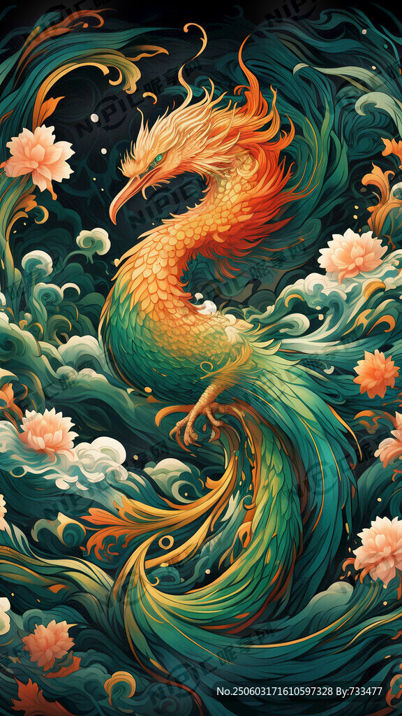 色彩豐富的鳳凰