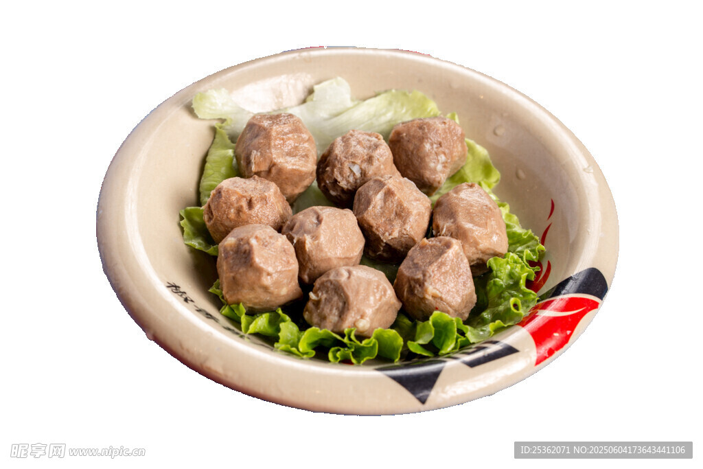 碗裝鮮嫩牛肉丸