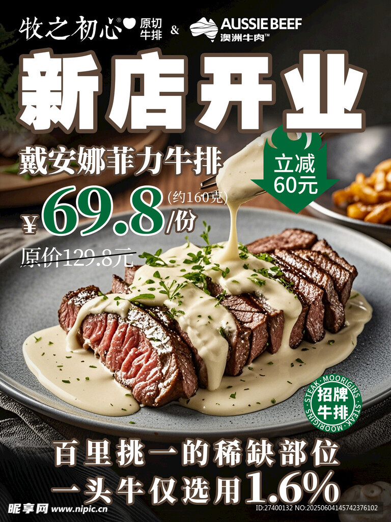 新店開業超值牛排套餐