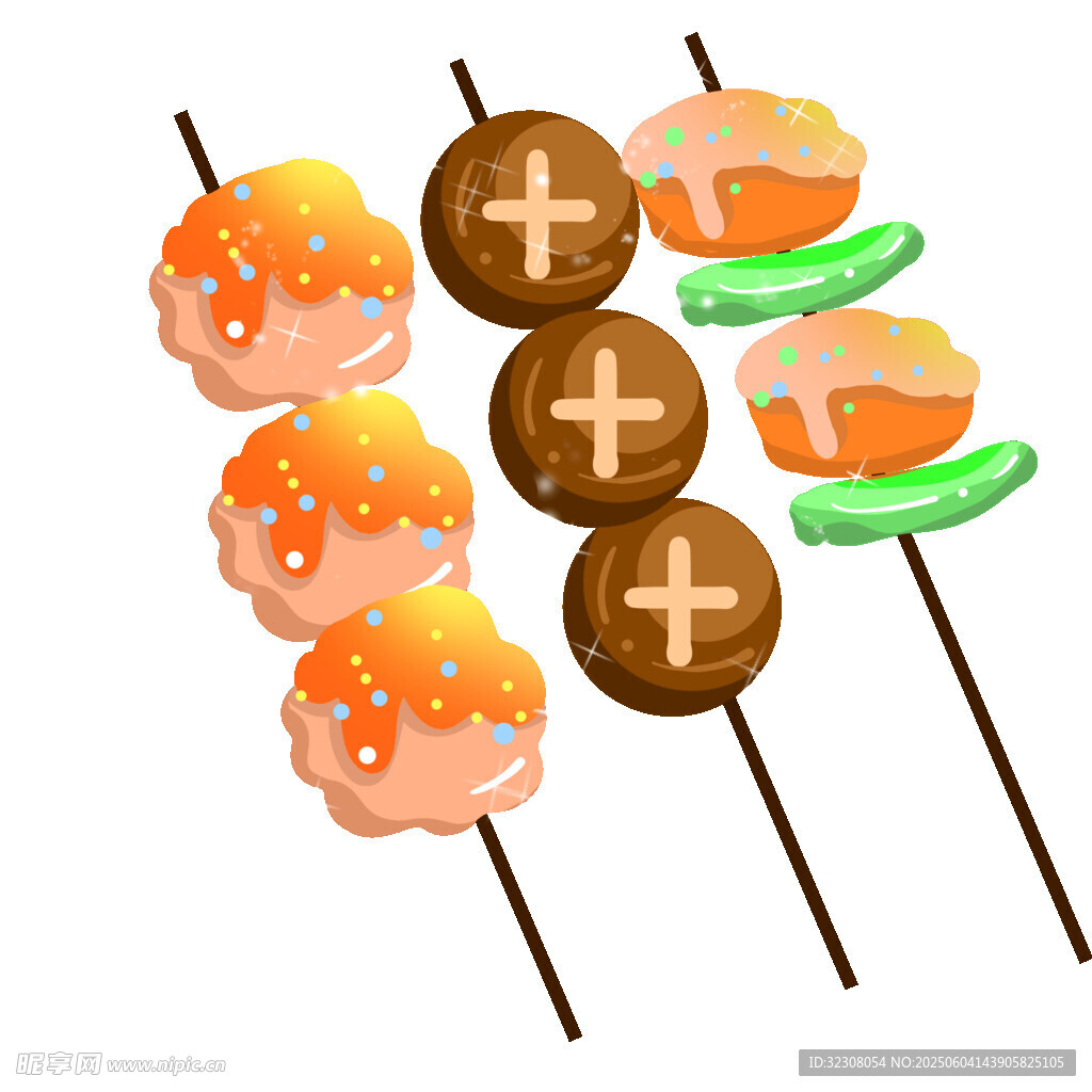 美味串串插畫