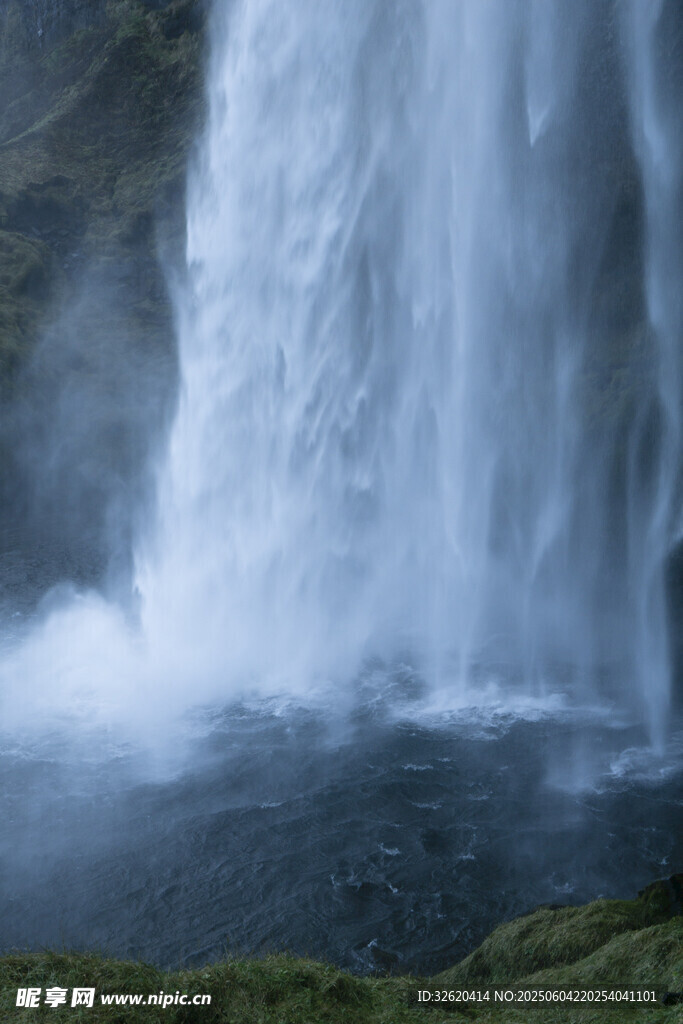 瀑布 水流 