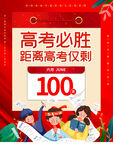 高考倒計時100天勵志圖