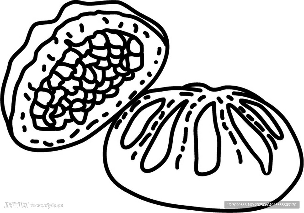 卡通風(fēng)格包子插畫