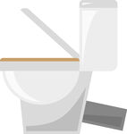 白色馬桶側(cè)面視圖