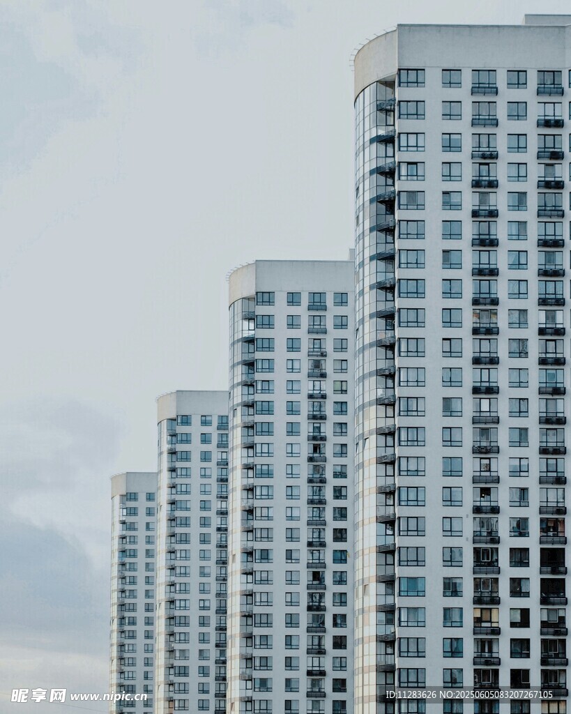 現代高層住宅樓景觀