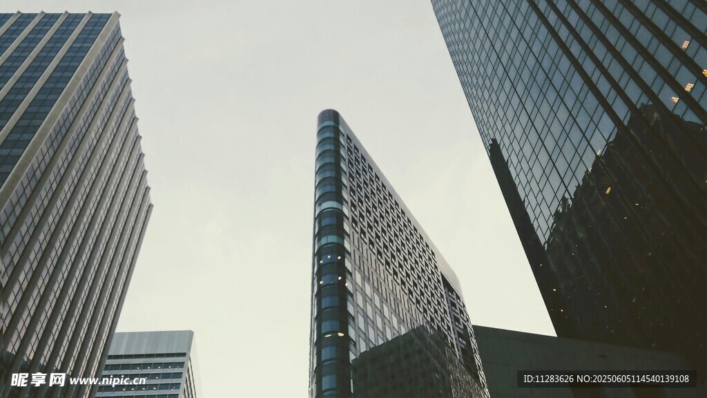 都市摩天大樓景觀