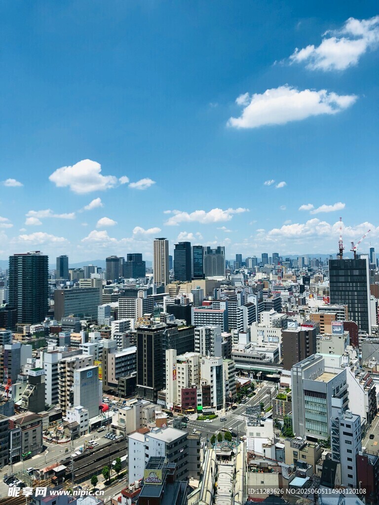 繁華都市天際線景觀