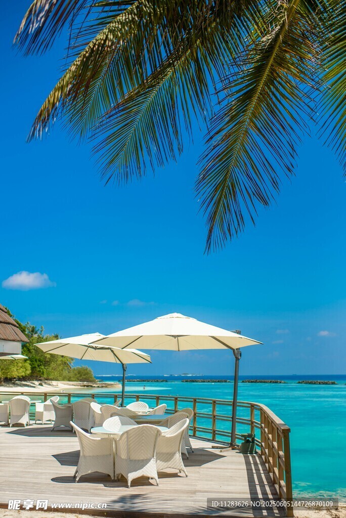 海濱露臺休閑美景