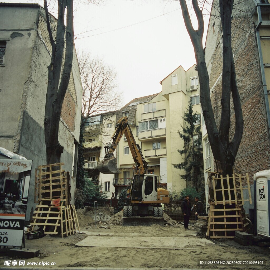 建筑工地場景