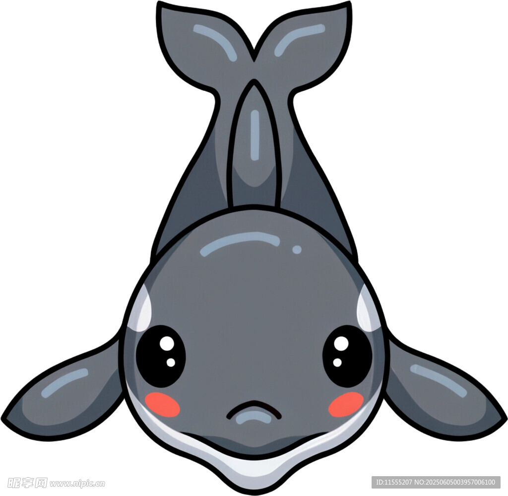 可愛卡通小鯨魚