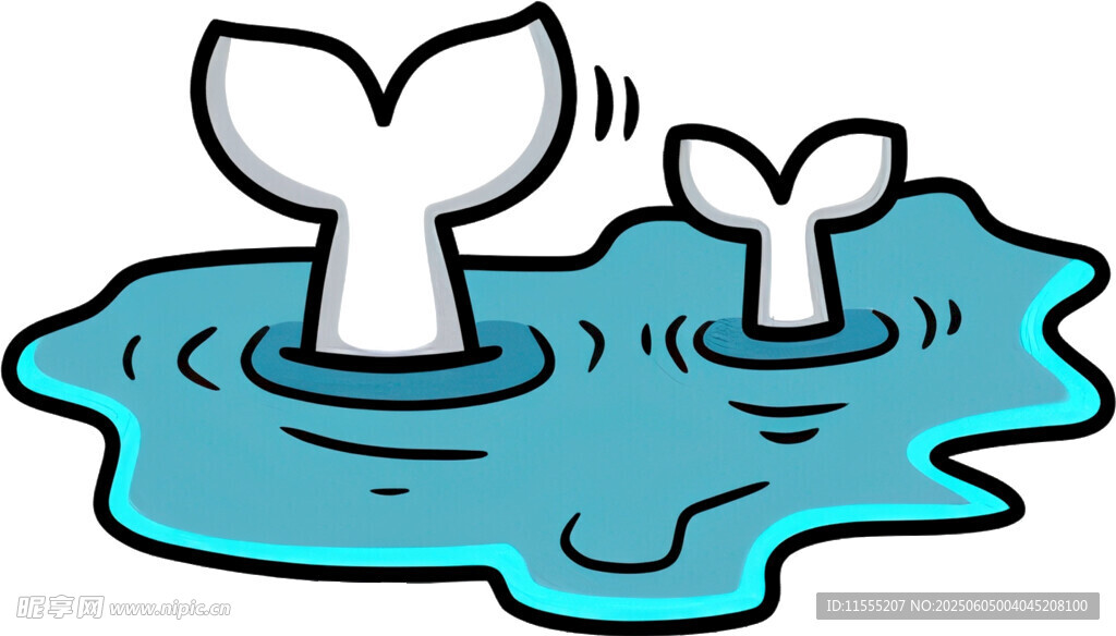 鯨魚(yú)尾巴露出水面場(chǎng)景