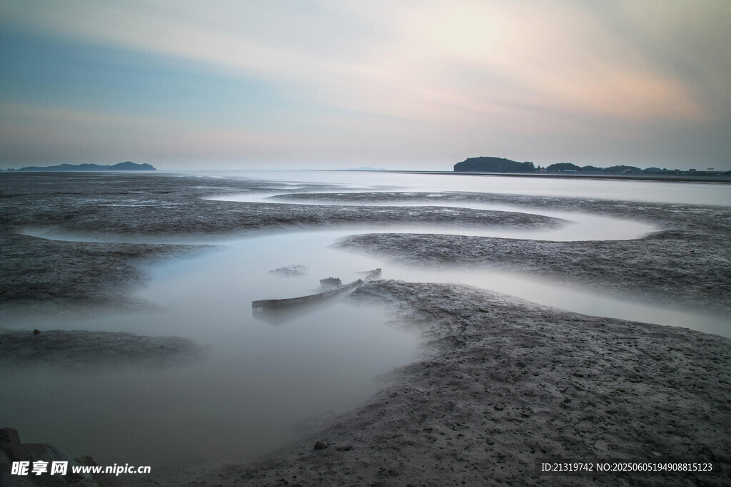 海邊灘涂景觀