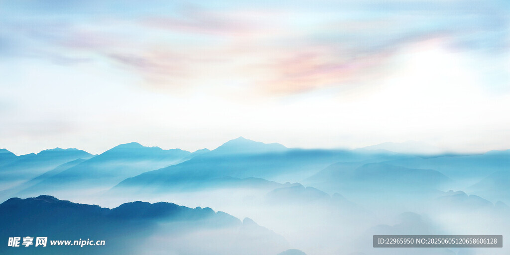 山間云海美景