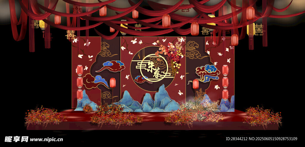 圣誕主題立體紙雕場(chǎng)景
