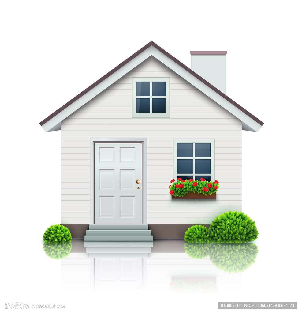 簡約白色小屋