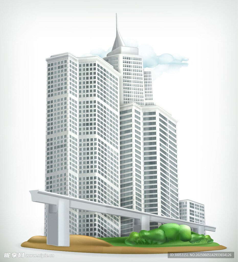 現(xiàn)代都市高樓建筑群景觀