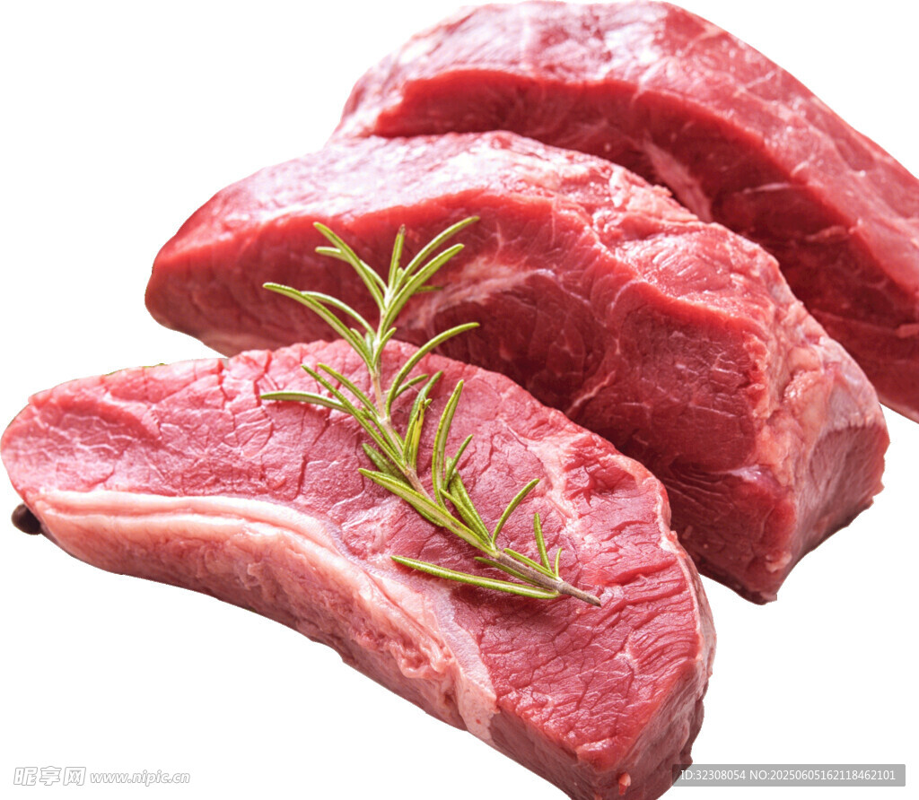 新鮮生牛肉配迷迭香