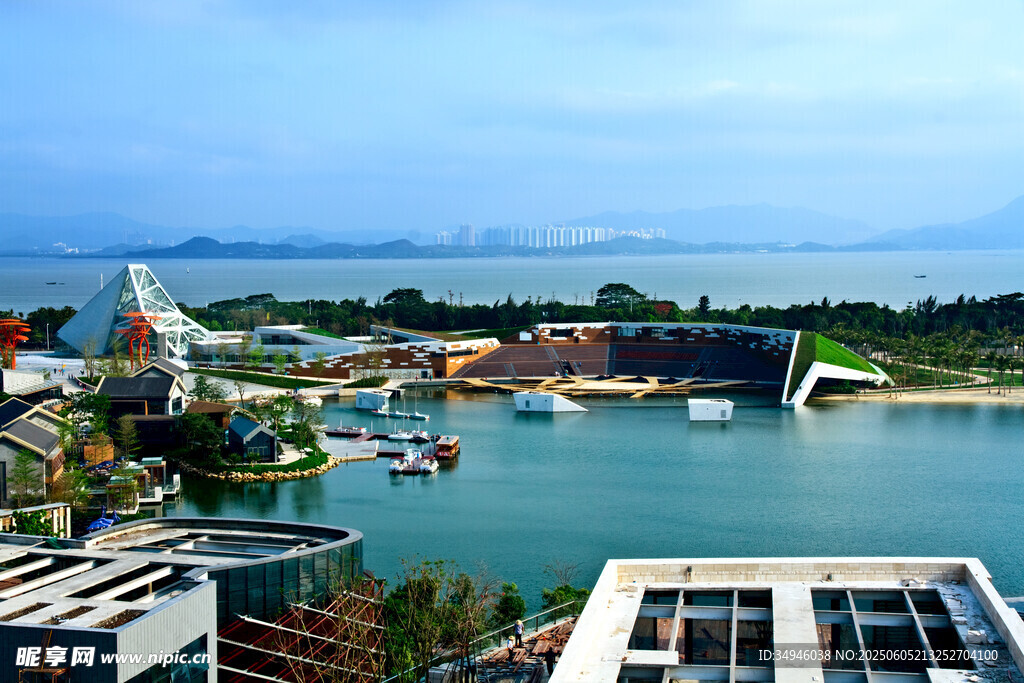 海濱城市景觀俯瞰