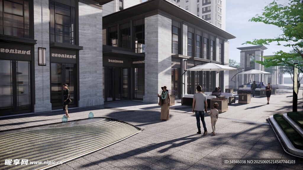 城市街道現代建筑景觀