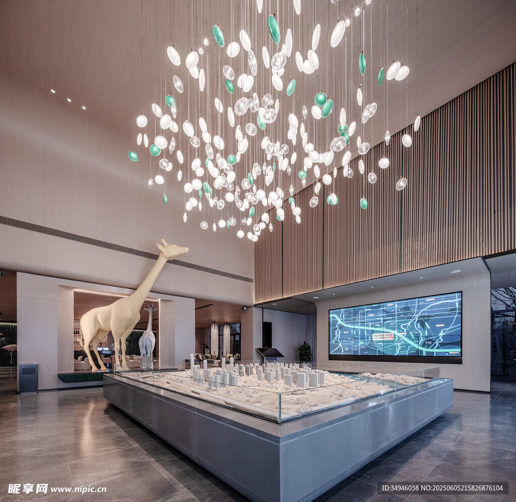 現(xiàn)代博物館展廳內(nèi)景展示