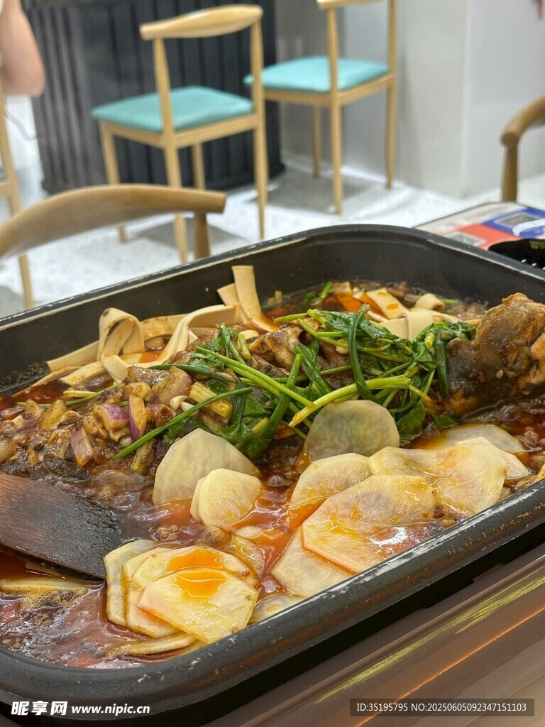美味韓式鐵板料理拼盤(pán)