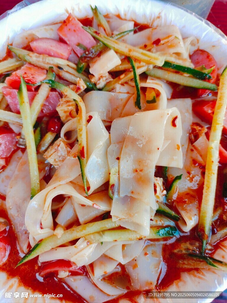 美味涼拌面皮