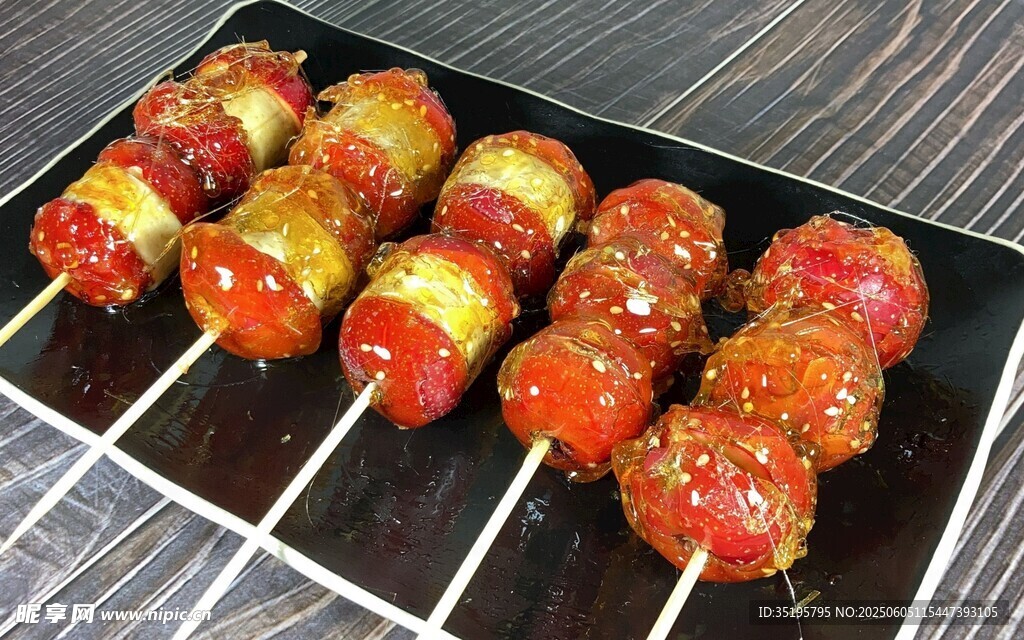 美味烤肉串誘人呈現