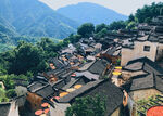 山間古村落俯瞰美景