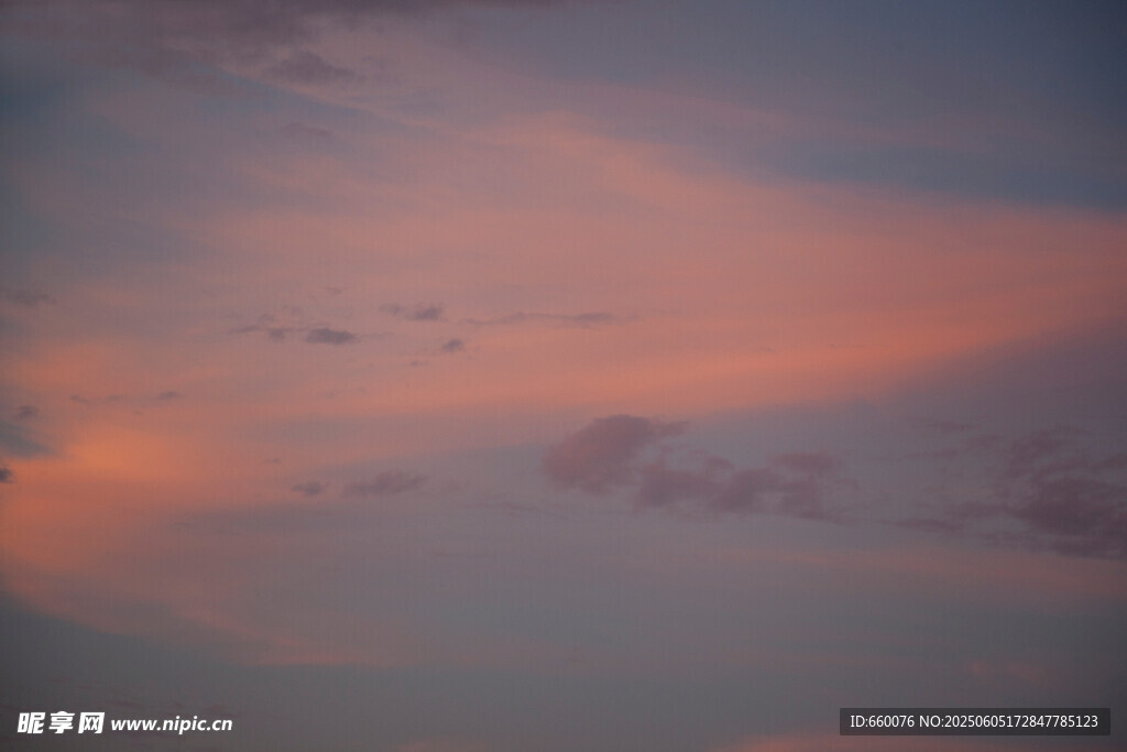 絢麗晚霞天空美景