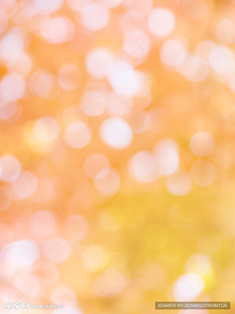 夢幻橙黃光斑背景圖