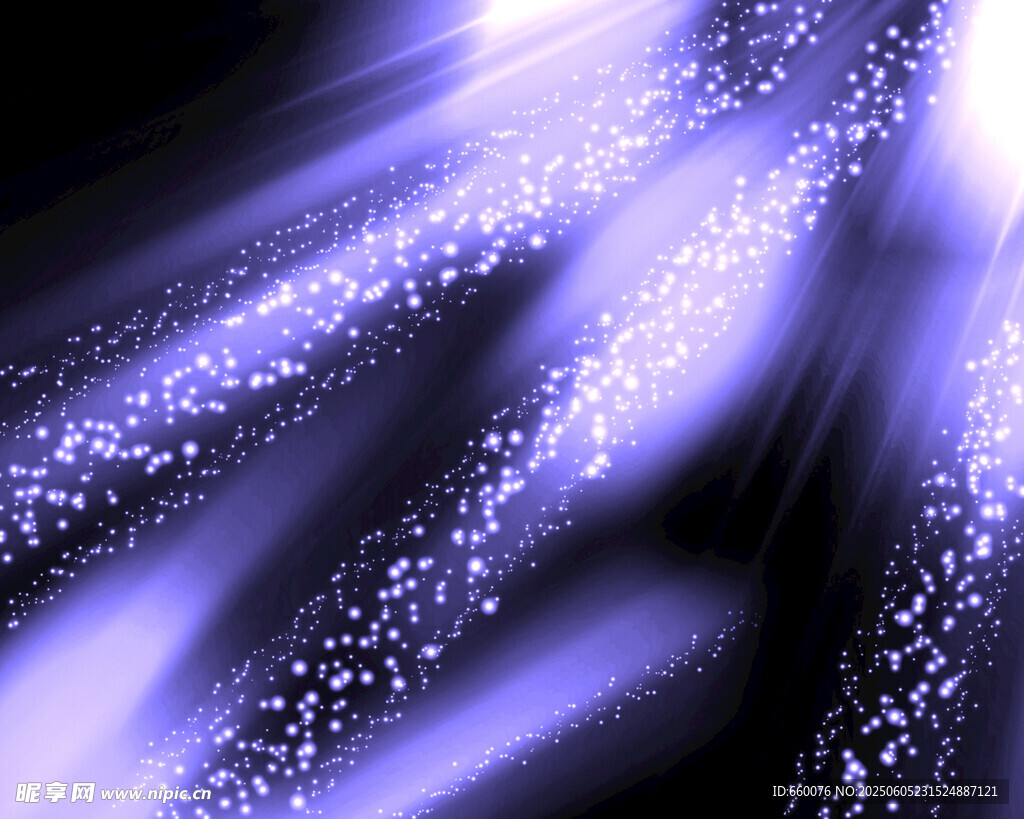 夢幻紫色粒子流動效果