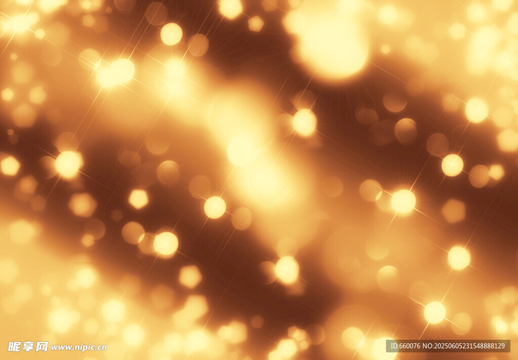 金色光斑夢幻背景圖