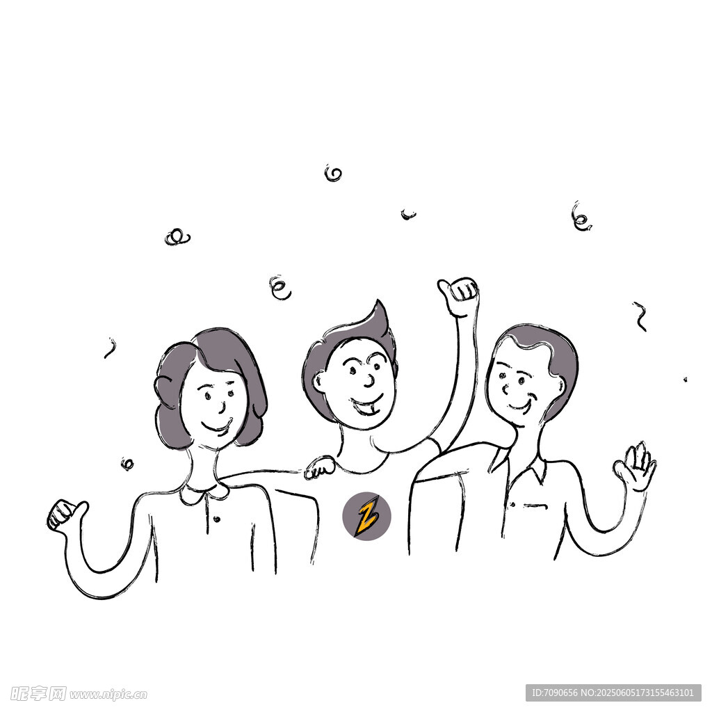 團隊歡呼慶祝勝利時刻