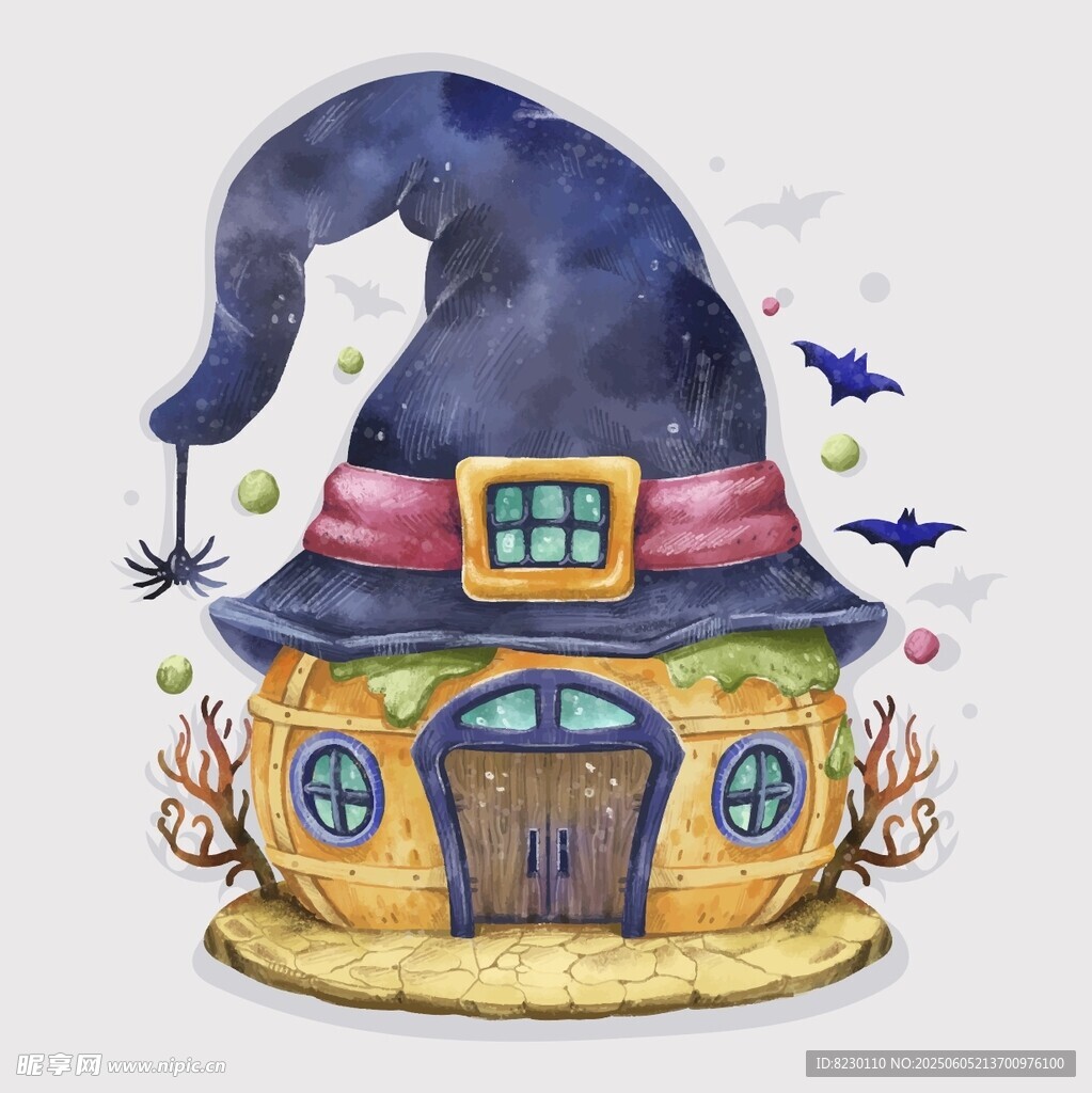 魔法小屋的奇幻萬圣節(jié)氛圍
