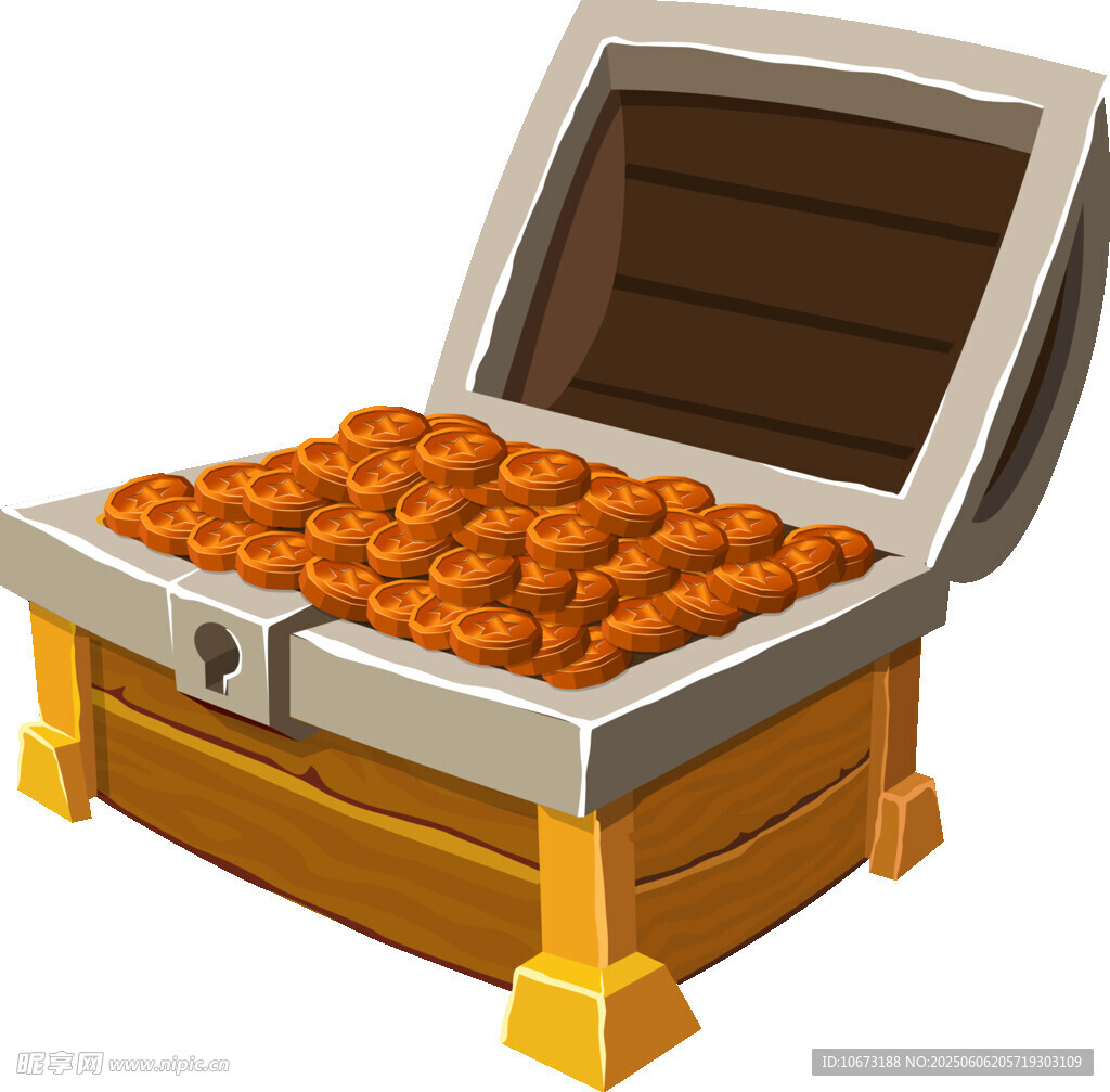 寶箱內(nèi)裝滿金幣