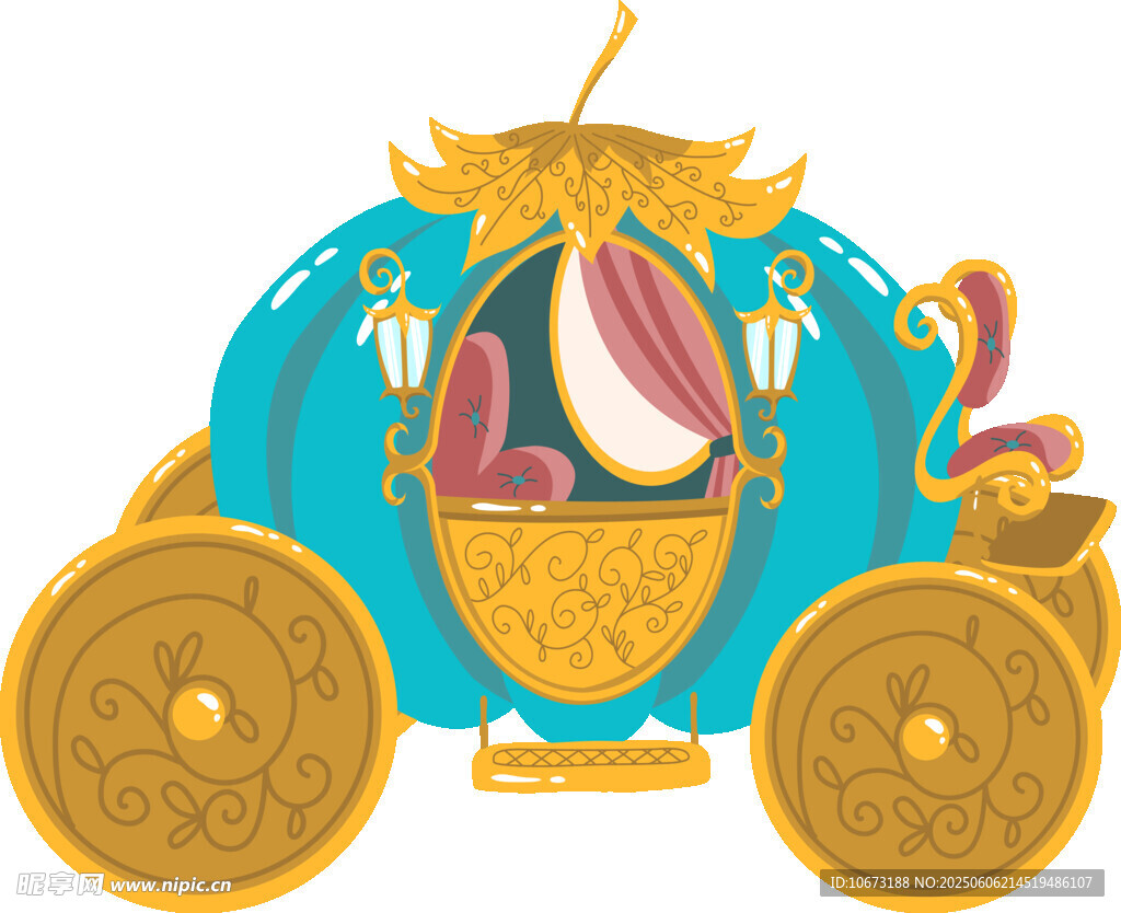 夢幻藍色南瓜馬車