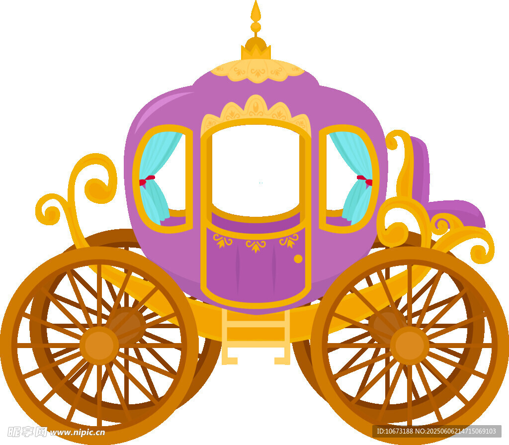 夢幻紫色皇家風格南瓜馬車