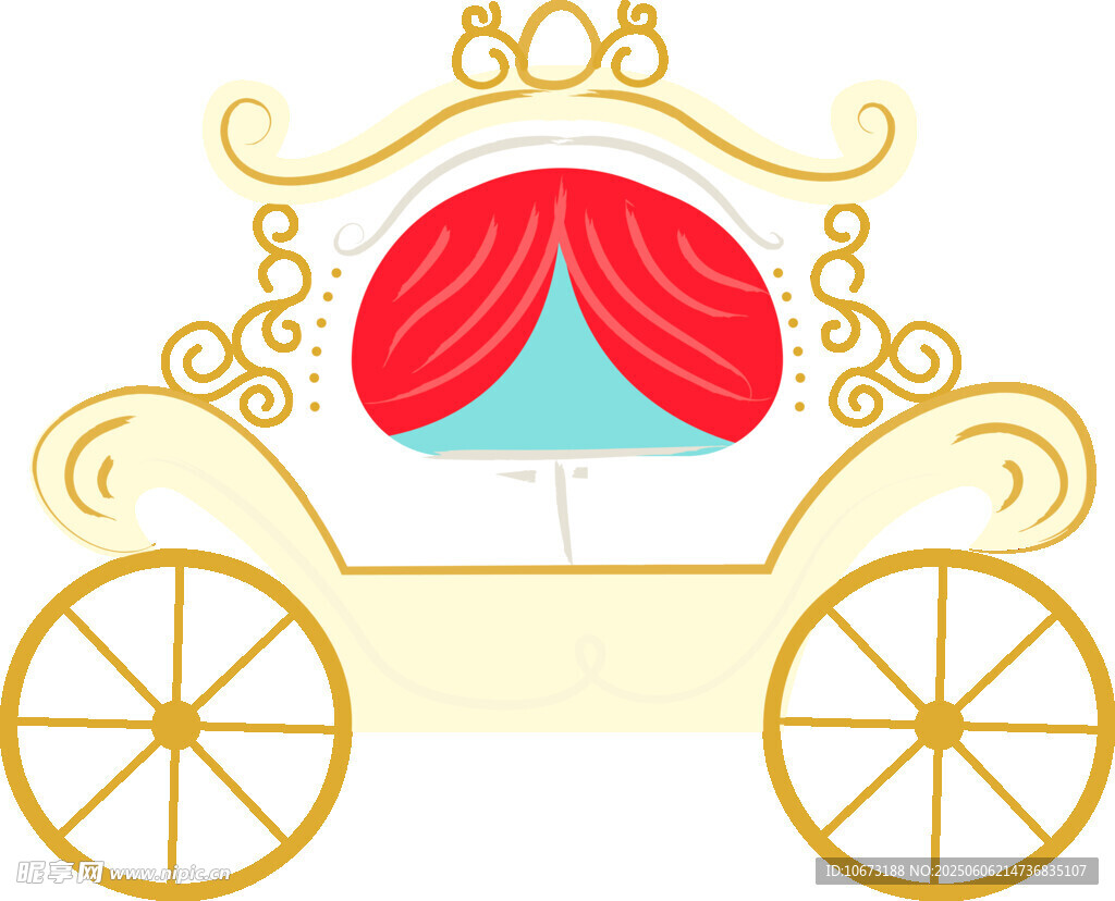 夢幻復古風公主南瓜馬車