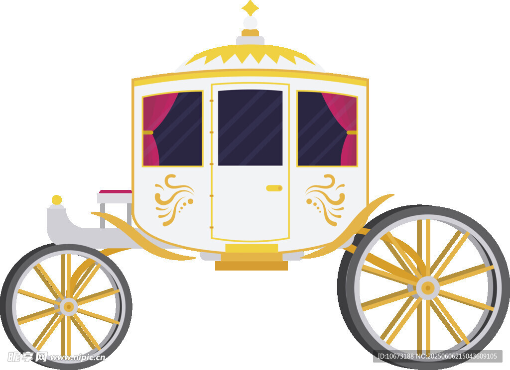 古典豪華金色皇家馬車