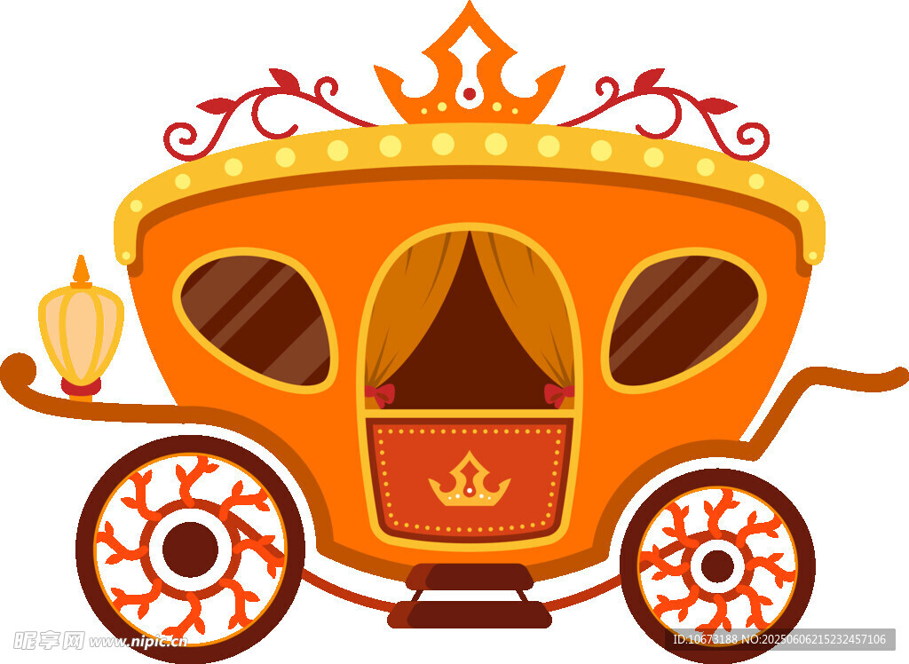 童話風(fēng)南瓜馬車插畫