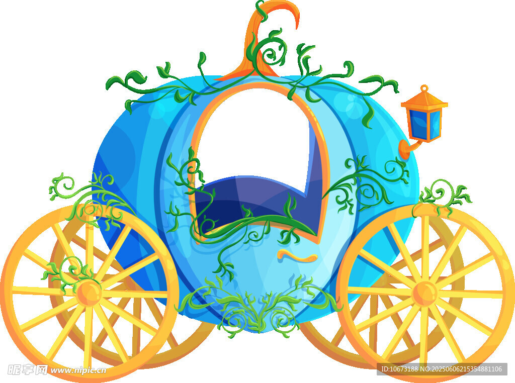 夢幻藍色南瓜馬車
