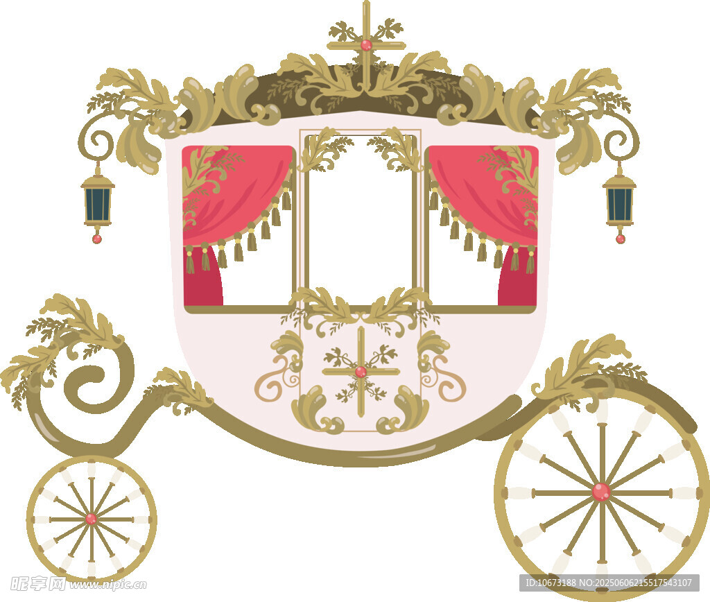 華麗古典歐式皇家公主馬車