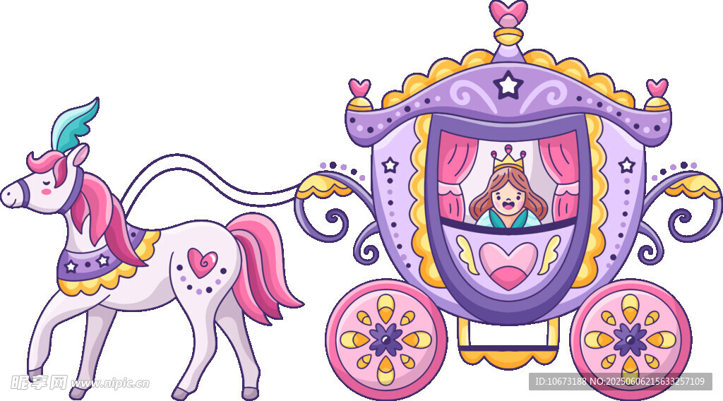 夢幻童話風(fēng)公主南瓜馬車