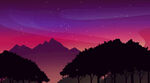 夢(mèng)幻山林夜景