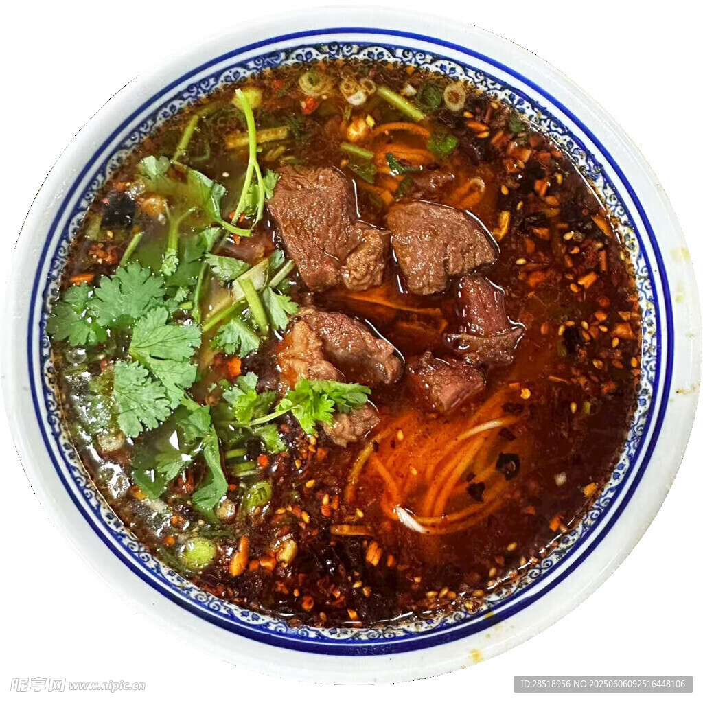 香辣牛肉湯面誘人美味