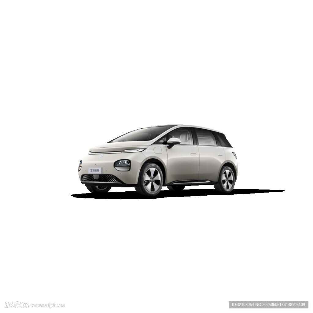 銀色時(shí)尚電動(dòng)汽車展示