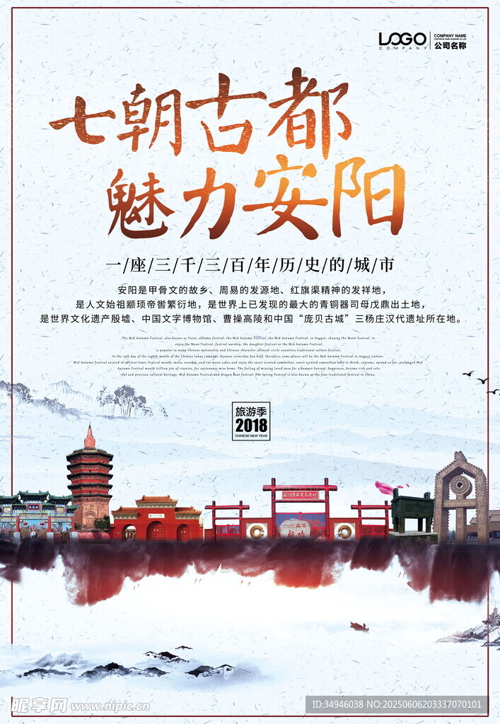 七朝古都魅力安陽(yáng)景觀圖