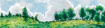 田園風光美景 松 樹 山 云