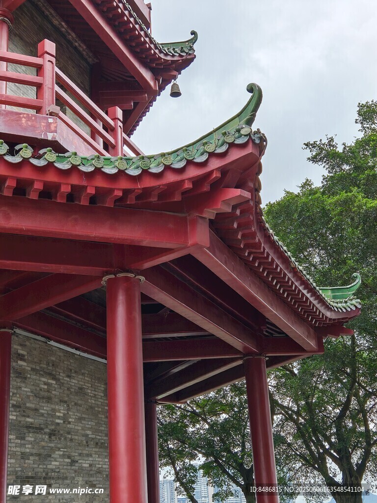 中式紅亭古韻